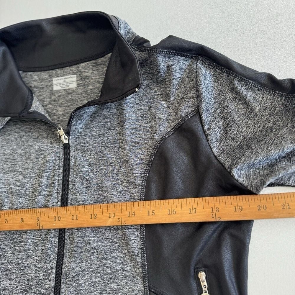 Catherine Malandrino Athletic Running jacket SZ L black & gray - Picture 8 of 12